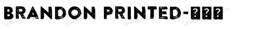 Brandon Printed字体转换